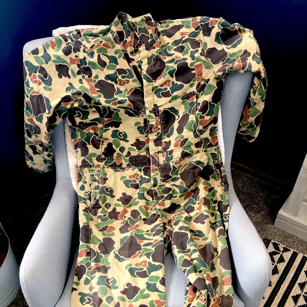 Vintage Walls Blizzard Pruf Insulated Camouflage Coveralls